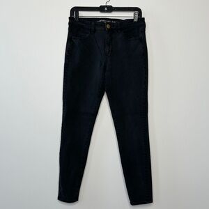 AMERICAN EAGLE Black Super Stretch Hi-Rise Jeggings